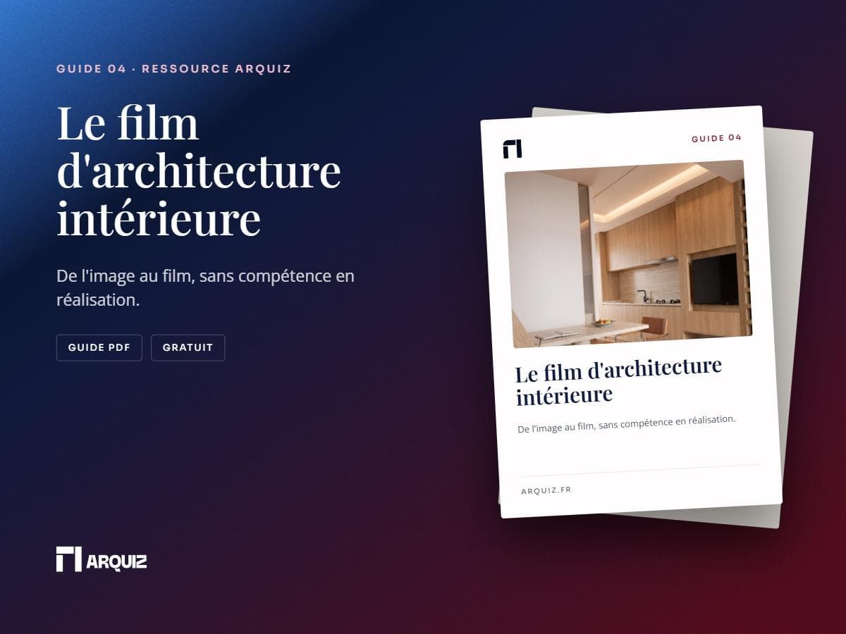 Couverture du guide Le film d’architecture intérieure